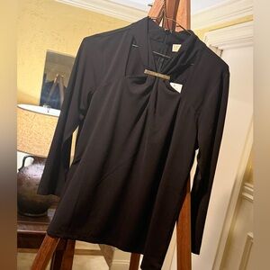Michael Kors Black Long Sleeve Blouse